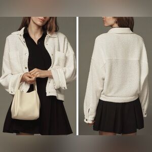 Anthropologie Sanctuary Trimmer/Textured Knit Shacket, Size XL